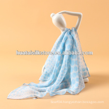Silk Chiffon Fabric Original Printed fanshion Accessory lady Scarf